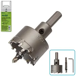 Свердло корончате Alloid Building Tools твердосплавне по металу 42 мм (TS-10042) - мініатюра 2