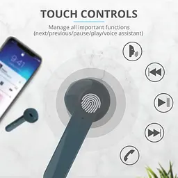 Навушники Trust Primo Touch True Wireless Mic Blue (23780_Trust) - мініатюра 10