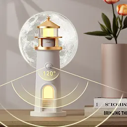 Нічний маяк з проекцією місяця LightHouse проектор місяця з акумулятором - мініатюра 6