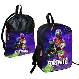 Шкільний рюкзак дитячий Fortnite + Сумка для взуття спортивної форми рюкзак-мішок хлопчикові (01858)
