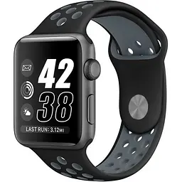 Ремінець Sport Nike для Apple Watch 42/44/45/46/49mm Black/Gray [119476] - мініатюра 3