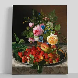 Інтер'єрна картина Дарунки природи, Отто Дидрик Оттесен, Still Life, репродукція картини, натюрморт, 50×60 см (id7039)