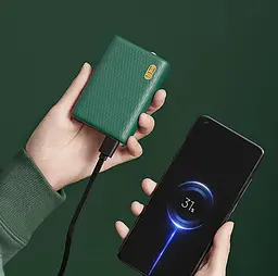 Зовнішній акумулятор ZMi Mini Powerbank 10000 mAh 22.5W QB817 Green - мініатюра 3