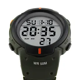 Наручний годинник чоловічий Skmei 1068 Army Green, 1068AG (12262) - мініатюра 3
