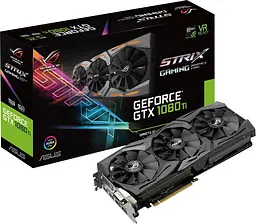 Відеокарта ASUS GTX 1080Ti 11Gb Strix (ROG-STRIX-GTX1080TI-11G-GAMING) (GDDR5X, 352 bit, PCI-E 3.0 x16) Б/в - мініатюра 6