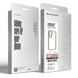 Чехол для Samsung Galaxy S25 5G, UNIT2, бежевый, ударопрочный, прозрачный противоударный чехол-накладка из TPU и поликарбоната (PC), с защитными бортиками, защита всего корпуса от ударов и царапин, ArmorStandart (ARM82868) - мініатюра 2