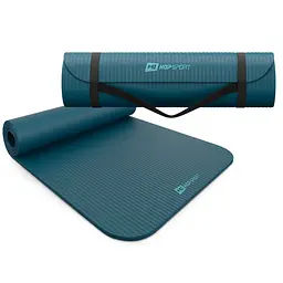 Коврик для йоги Hop-Sport HS-NB010GM NBR 1см темний морський - мініатюра 6