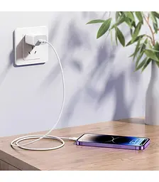 Кабель Remax Dofon USB Type-C - Lightning (M/M), 1 м Білий (RC-C026) - мініатюра 3