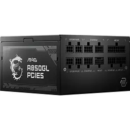 Блок живлення MSI MAG A850GL PCIE5 Black (306-7ZP8A11-CE0) [109821] - мініатюра 8