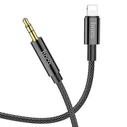Кабель Hoco AUX UPA19 digital audio conversion cable Lightning Black