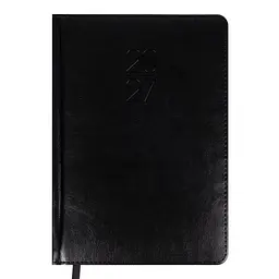 Діловий блокнот Leo Planner твердий А5 датований 2027 Vector 252760 368 аркушів чорний