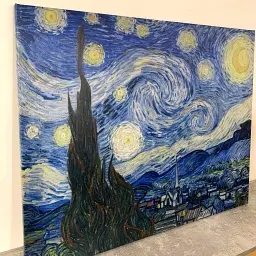 Інтер'єрна картина Зоряна ніч, Вінсент ван Гог, Vincent van Gogh, Starry Night, інтер'єрний декор, 60×75 см (id6353) - мініатюра 6