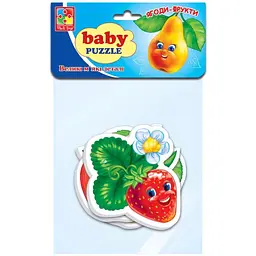 Бебі пазли Vladi Toys Малюк зможе Фрукти 16 елементів (VT1106-77) - мініатюра 2
