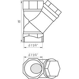 Фільтр грубого очищення Solomon 1 1/4″ 8011 (8017) 000001452 - мініатюра 5