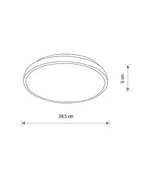 Світильник стельовий Nowodvorski 10978 Agnes Round LED Pro 1x22W 4000K 2000Lm IP44 білий - мініатюра 6