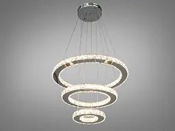 Кришталева світлодіодна LED люстра для високих стель Diasha 7201-6AS - мініатюра 2