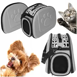 Сумка-перенесення для тварин Nobrand Petstory L81B 43x32x28 см Сірий - мініатюра 2
