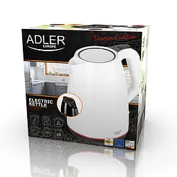 Електрочайник Adler AD 1277 білий пластиковий 1,7 л - мініатюра 4