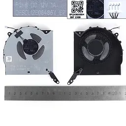 Вентилятор кулер для Lenovo Legion Pro 5, 16IRX8 Type 82WK, (12V CPU fan, FQK8 DFSCL12E06486Y) - мініатюра 3