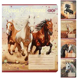 Упаковка зошитів ZiBi Kids Line Horses 24 аркуші в лінію 20 шт. (ZB25.1770L)