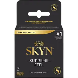 Презервативи безлатексні Skyn Supreme Feel 3 шт