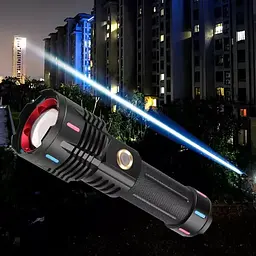 Ручний потужний ліхтар PLD G25-TG zoom + Type-C + Power Bank 1х26650 (3хААА) 5 режимів - мініатюра 8