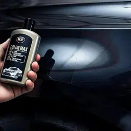 Поліроль для кузова крем K2 Color Max приховує подряпини та підсилює колір 250 мл Чорний - мініатюра 6