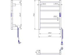 Сушарка для рушників Ardesto Square-TR K (6.1.0700.06.WM) - мініатюра 4