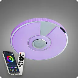 Люстра світлодіодна 517 Dlight RGB з пультом і колонкою 80Вт Білий (02159) - мініатюра 6