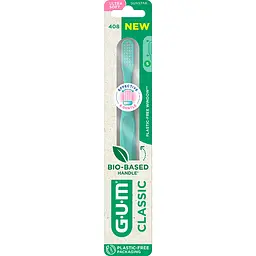 Зубна щітка GUM Classic Bio-Based Handle компактна ультра м'яка бірюзова - мініатюра 11