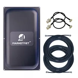 Комплект 4G антена MARKETNET Maxi MIMO 2 х 22 dBi 800/900/1800/2100/2600 МГц з кабелем та адаптерами TS-9