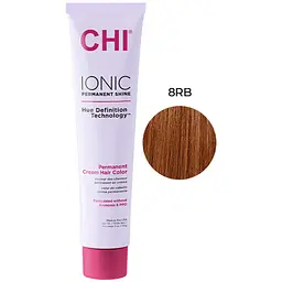 Крем-фарба для волосся CHI Ionic 8RB середній червоний блонд професійна безаміачна 85 г - мініатюра 2