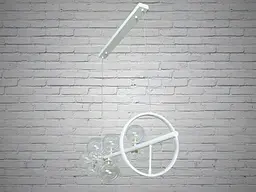 Люстра стельова лінійна LED Diasha 1947-10WH Loft, 10 плафонів, 10W, металевий каркас, скло, сучасний стиль - мініатюра 2
