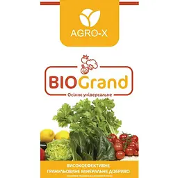 Гранульоване мінеральне добриво Agro-x BIOGrand БІОГранд Осіннє універсальне 1 кг (47947) - мініатюра 2
