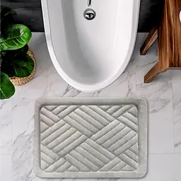 Килимок для ванної і туалету Lovely Svi м’який, абсорбуючий, нековзний 40 x 60 x 1.5 см Сірий (2565019) - мініатюра 5