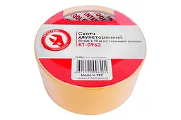 Скотч двосторонній універсальний Intertool 50 мм х 10 м тканина - мініатюра 3