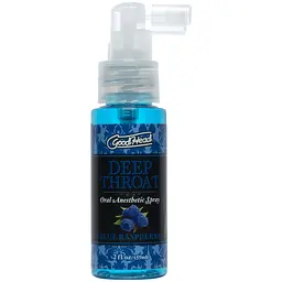 Спрей для мінету Doc Johnson GoodHead DeepThroat Spray – Blue Raspberry 59 мл для глибокого мінету Doc Johnson SO9854 98056