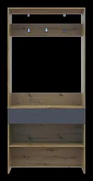 Передпокій Doros Спліт Дуб Артізан/Графіт ДСП 94х39х200 (44900271) - мініатюра 4