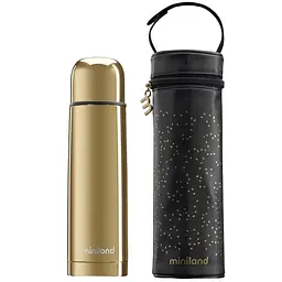 Термос Miniland Deluxe Thermos Gold з термосумкою, золотистий, 500 мл (89256)