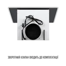 Витяжка декоративна похила PERFELLI VIO 6HW BIANCO - мініатюра 9