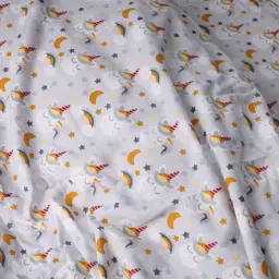 Підковдра MirSon Фланель 018 Unicorn 220х240 см Сіра з кольоровим принтом (2200009656224) - мініатюра 4