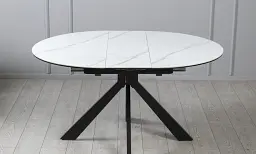 Стіл Prestol Асті розкладний 1100/1400х1100х750 білий