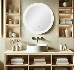 Дзеркало Qtap Taurus кругле з LED-підсвічуванням Touch QT2478R607 - мініатюра 10