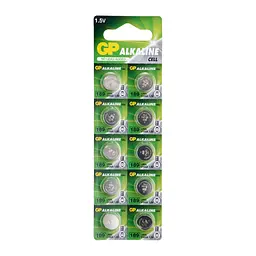 Батарейки GP ALKALINE Button Cell 1.5V 189F-U10 Лужні AG10, LR54 10 шт. - мініатюра 2