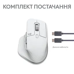 Мишка Logitech MX Master 3S For Mac Performance Wireless Pale Grey (910-006572) - мініатюра 10