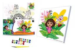 Набір для малювання за номерами Dora the Explorer на полотні 30х30 см (QB913-003)
