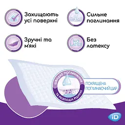 Одноразові гігієнічні пелюшки iD Protect Expert Super 60x60 см 30 шт. - мініатюра 4