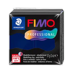 Полімерна глина Fimo Professional, 57 г., Темна синя, (8040-34)