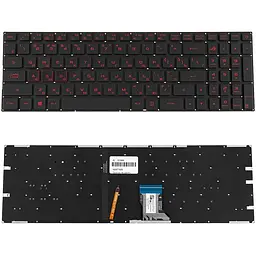 Клавіатура для ноутбука ASUS (GL502VM GL502VT) rus чорний без фрейма підсвічування клавіш