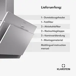 Витяжка Klarstein Athena 90 (10045318) - мініатюра 7